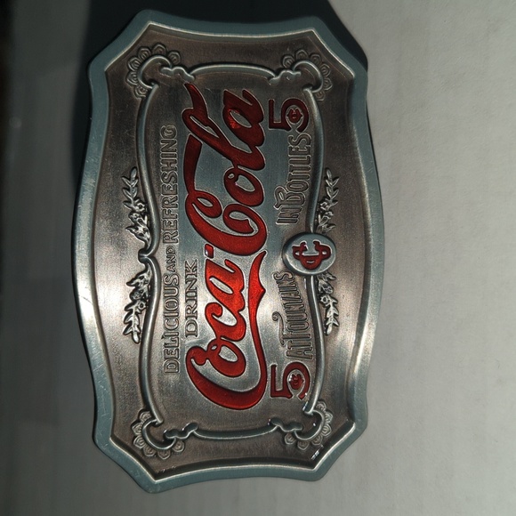 Coca cola pewter belt buckle - Picture 6 of 6